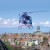 Helikopter vliegen over Leiden